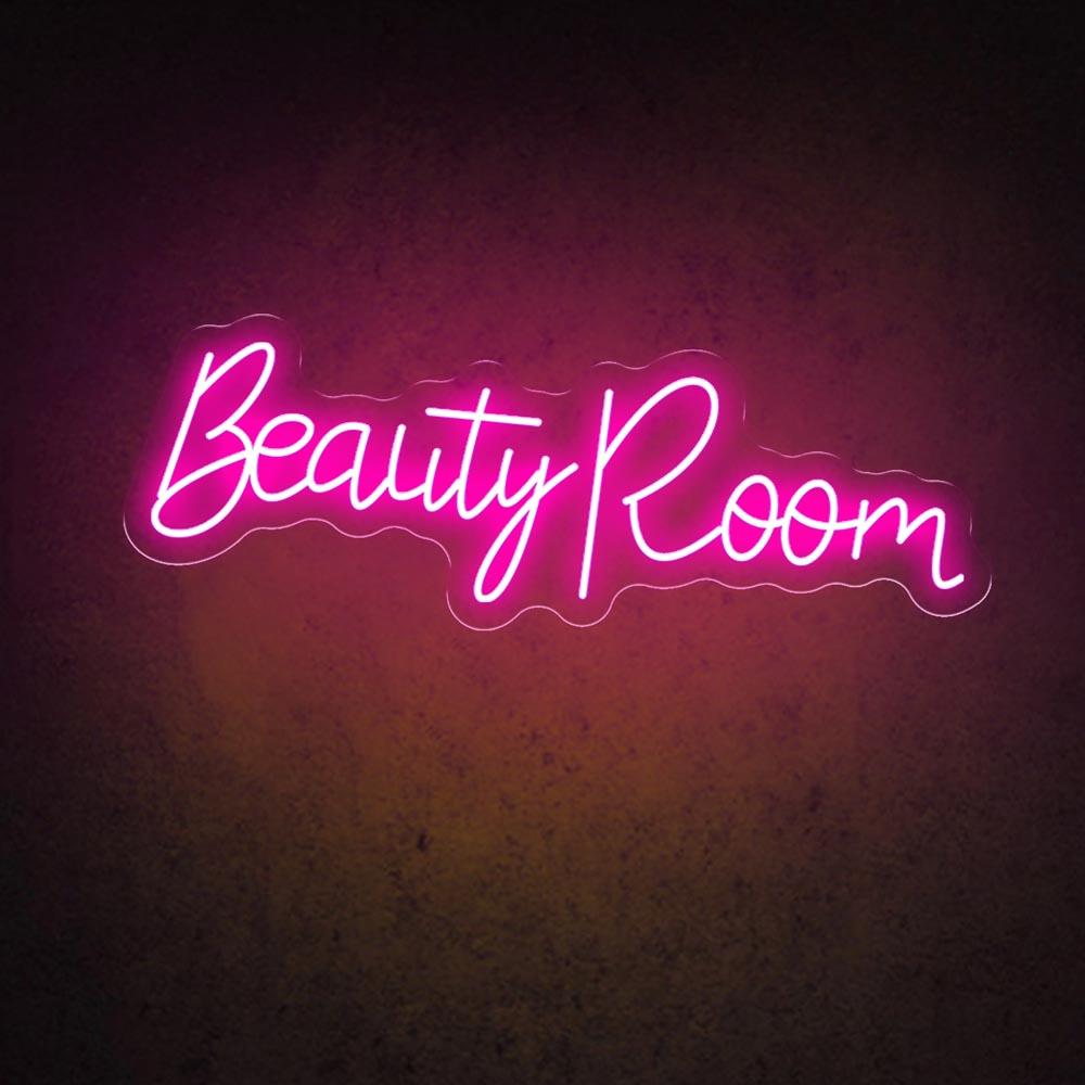 Pink Handwritten Beauty Room Led Neon Sign For Salon Wall Decor | Shineneon
