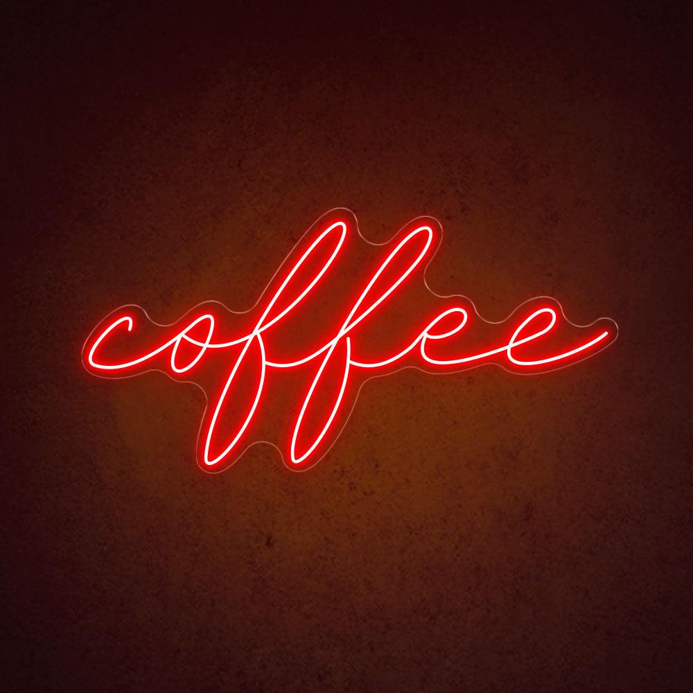 Pink Handwritten Coffee Led Neon Sign For Home Coffee Bar | Shineneon