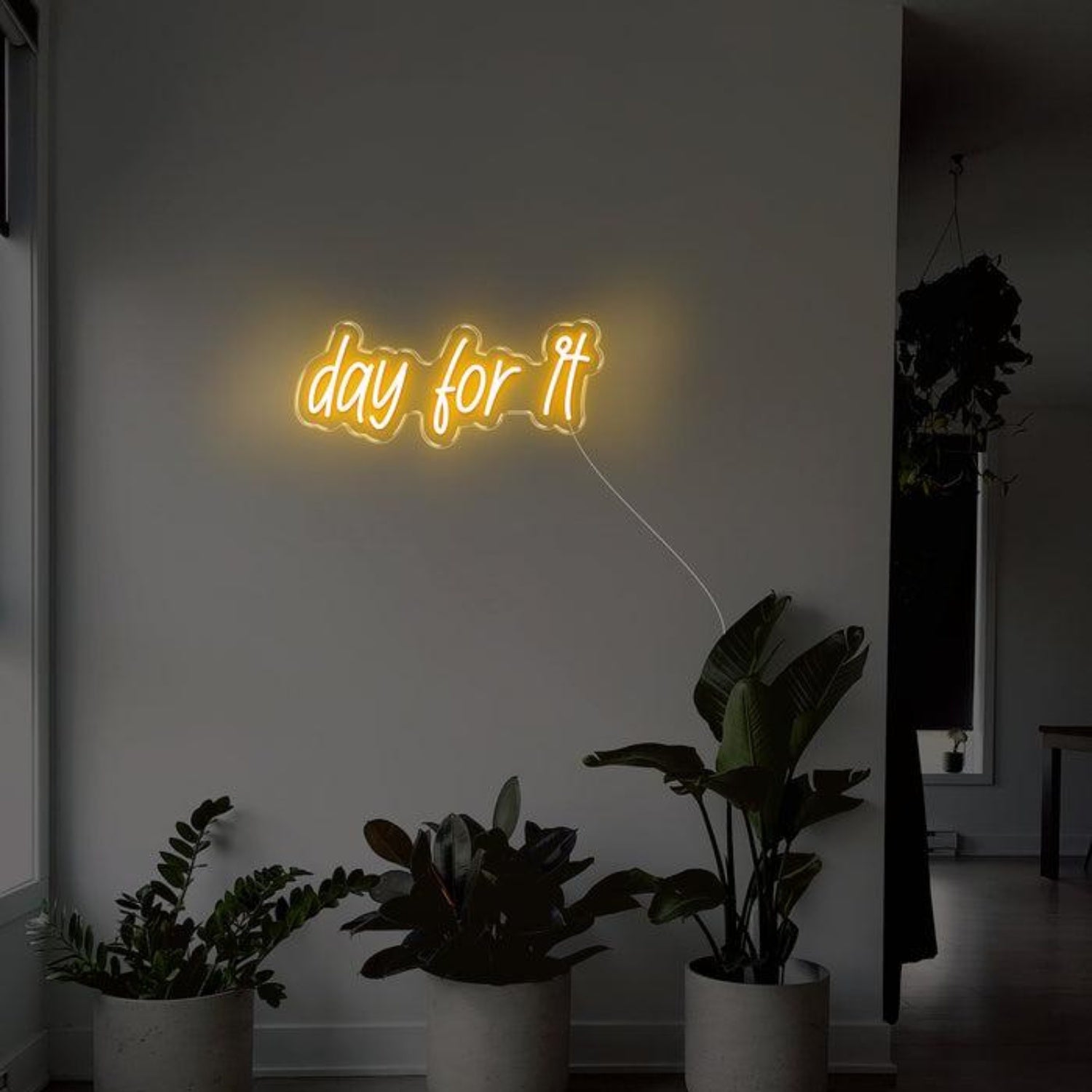 Pink Handwritten Day For It Led Neon Sign For Modern Home Decor | Shineneon