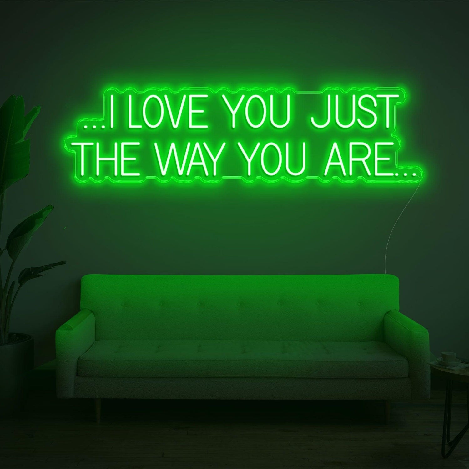 Pink I Love You Just The Way You Are Led Neon Sign For Bedroom Wall Decor | Shineneon