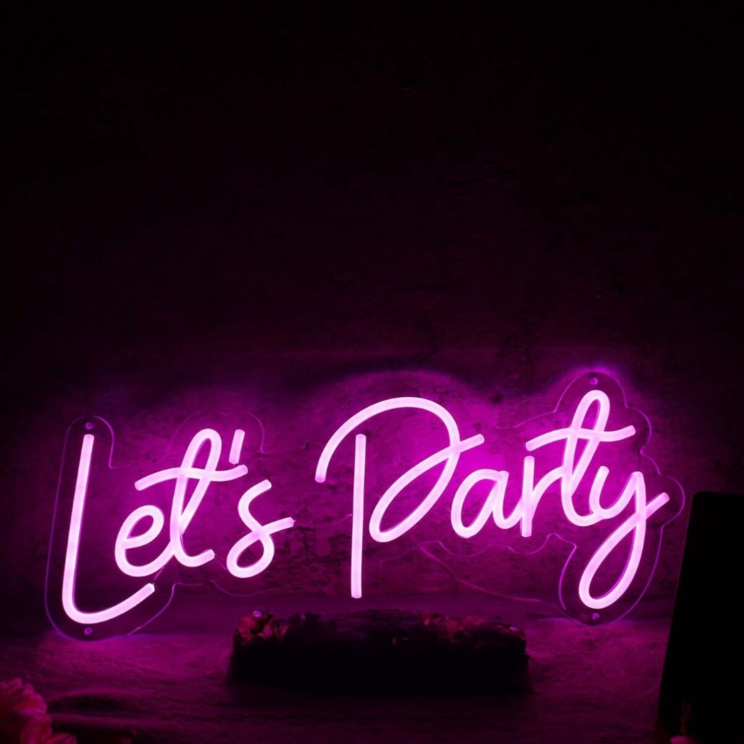 Pink Lets Party Neon Sign | Shineneon