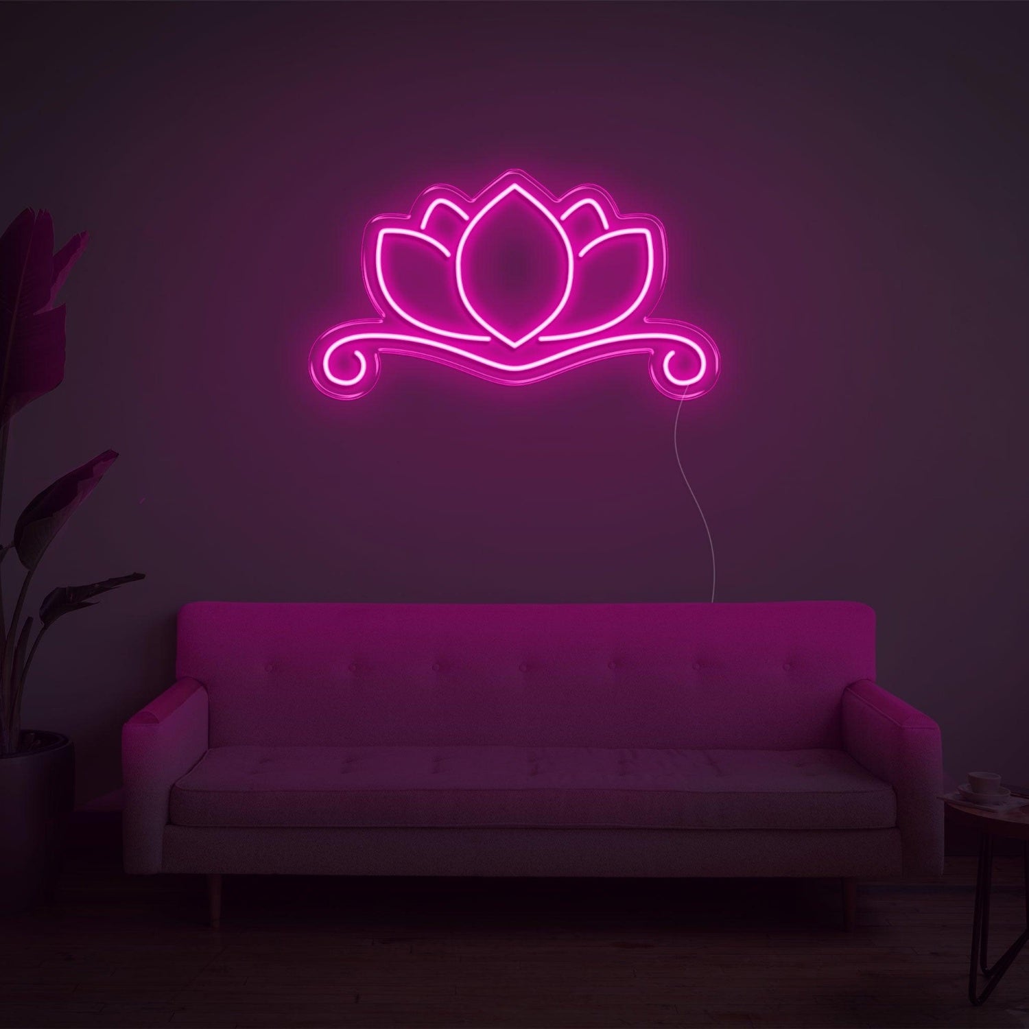Pink Lotus Flower Led Neon Sign For Modern Home Decor | Shineneon