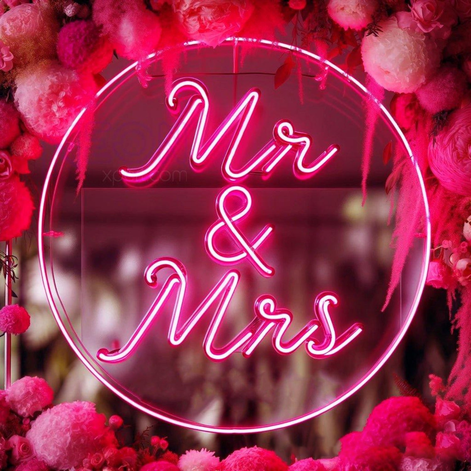 Pink Mr Mrs Led Neon Sign Wedding Decor | Shineneon