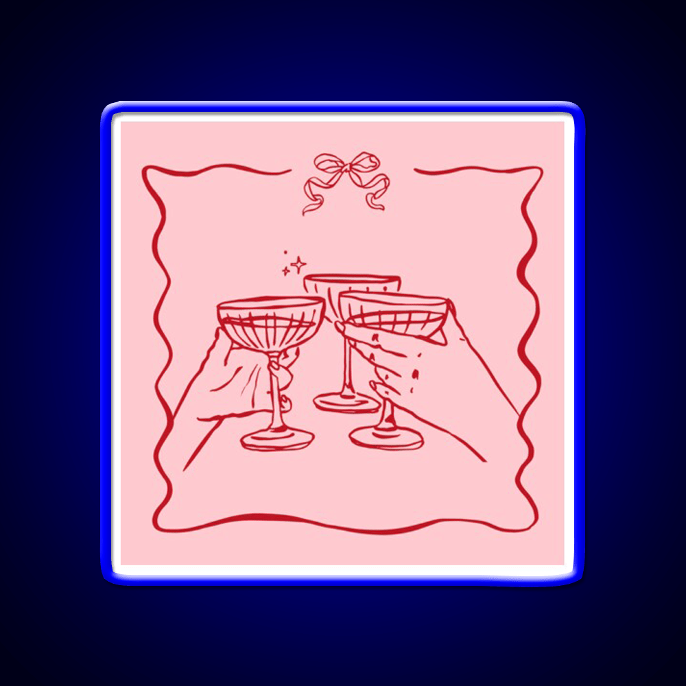 Pink Party Bow Aesthetic Dinner Party Cocktail Bar Decor Led Neon Sign Rgb Color - Shineneon