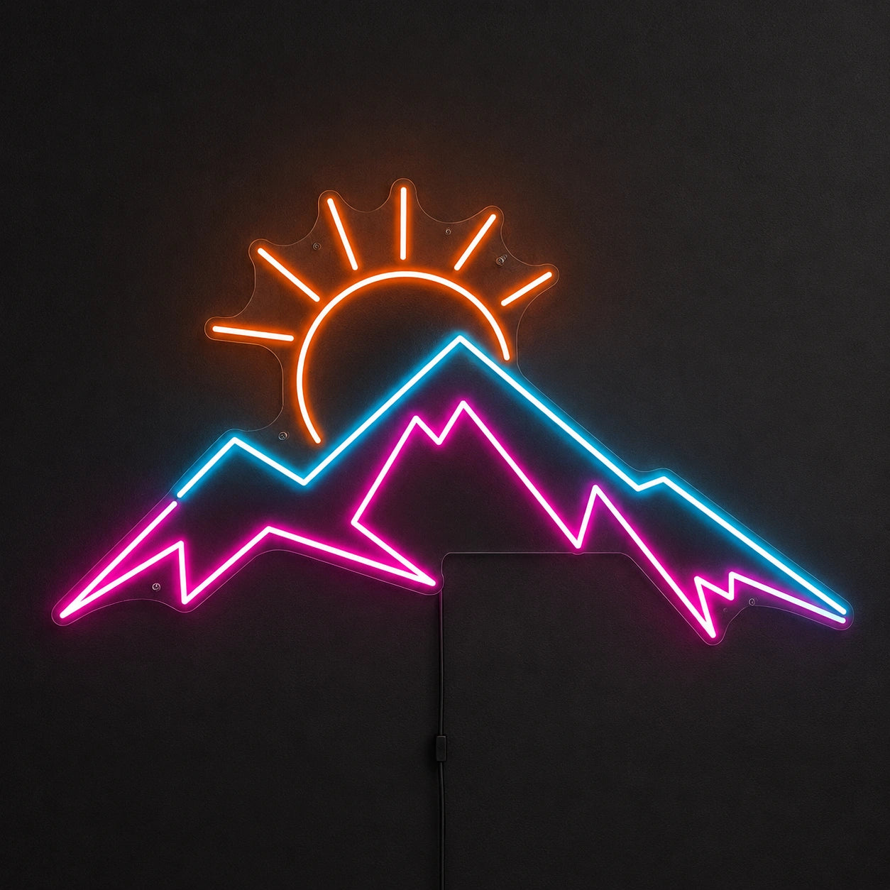Pink Peak Mountain Neon Sign LED Neon Sign main product image