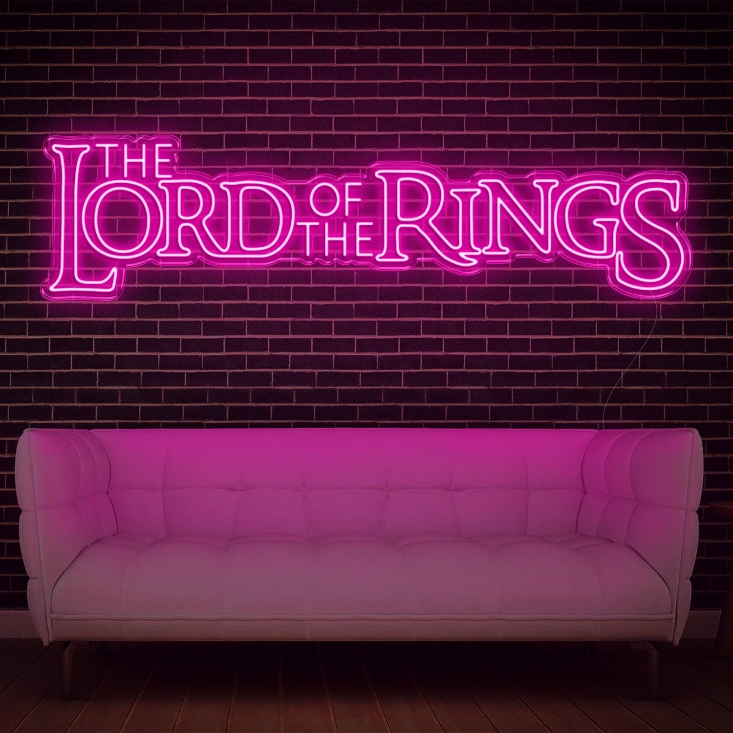 Pink Retro Script The Lord Of The Rings Led Neon Sign For Home Decor | Shineneon