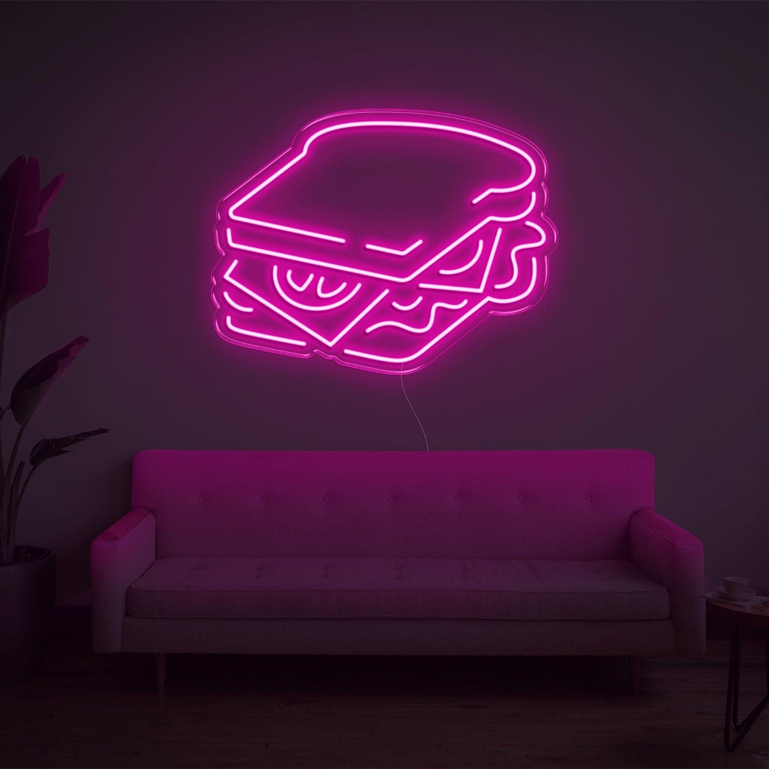 Pink Sandwich Led Neon Sign For Home Cafe Decor | Shineneon