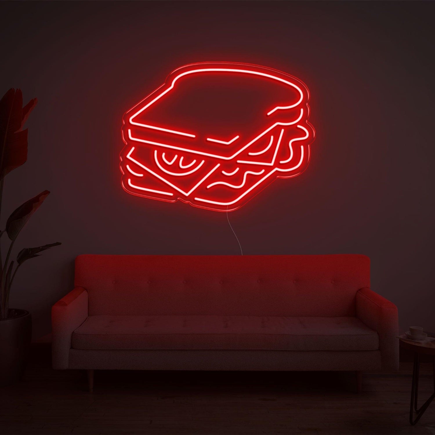 Pink Sandwich Led Neon Sign For Home Cafe Decor | Shineneon