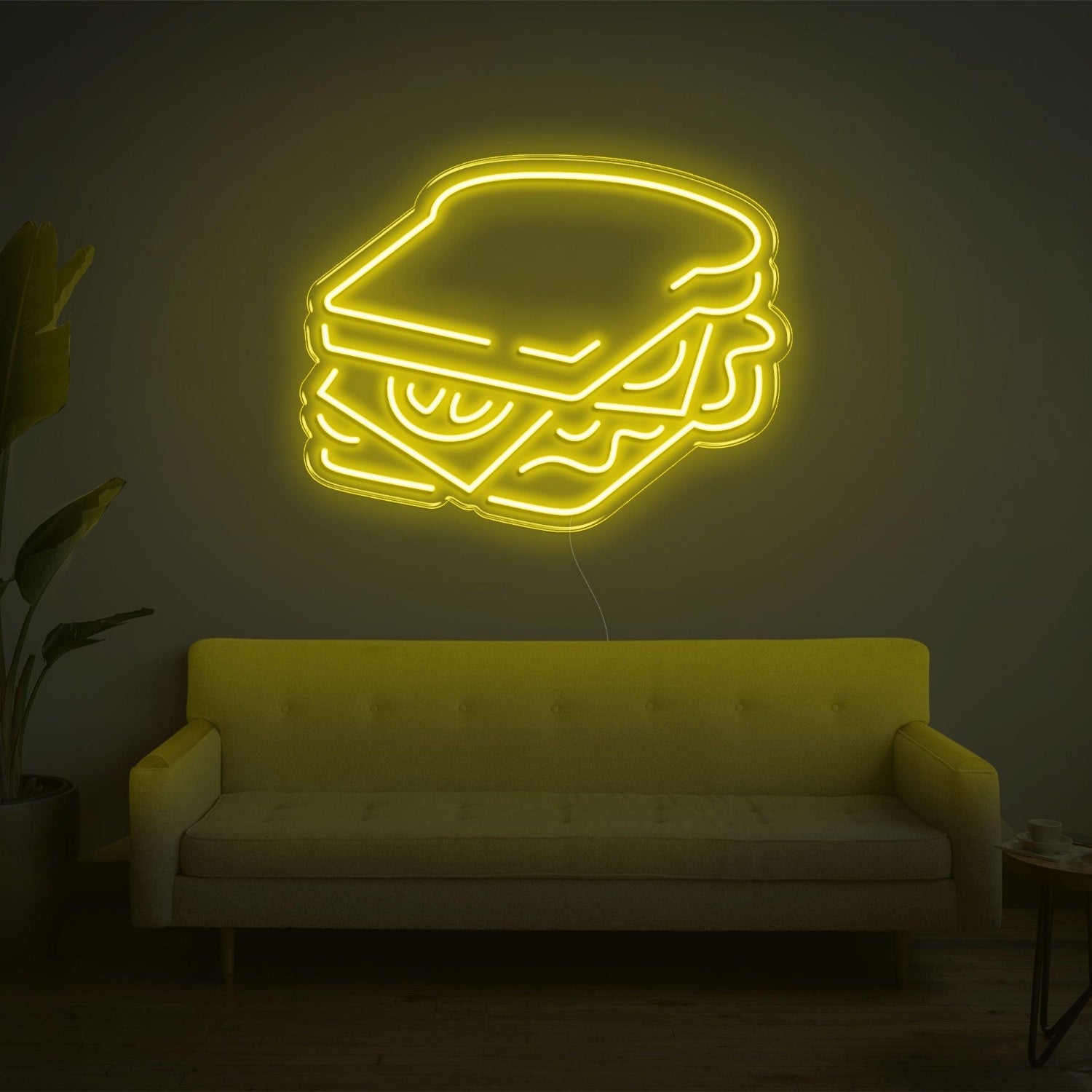 Pink Sandwich Led Neon Sign For Home Cafe Decor | Shineneon