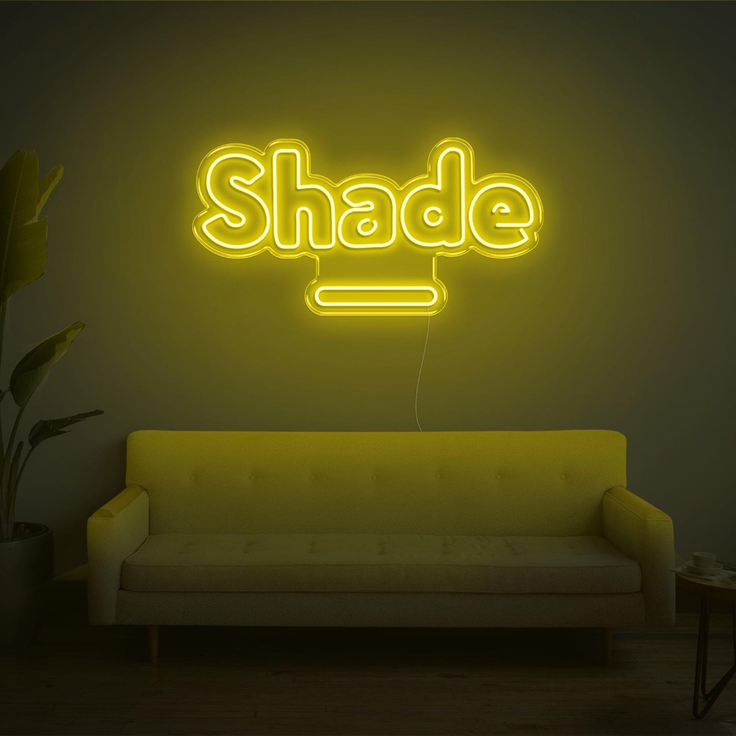 Pink Shade Led Neon Sign With Cup Design For Home Studio Decor | Shineneon