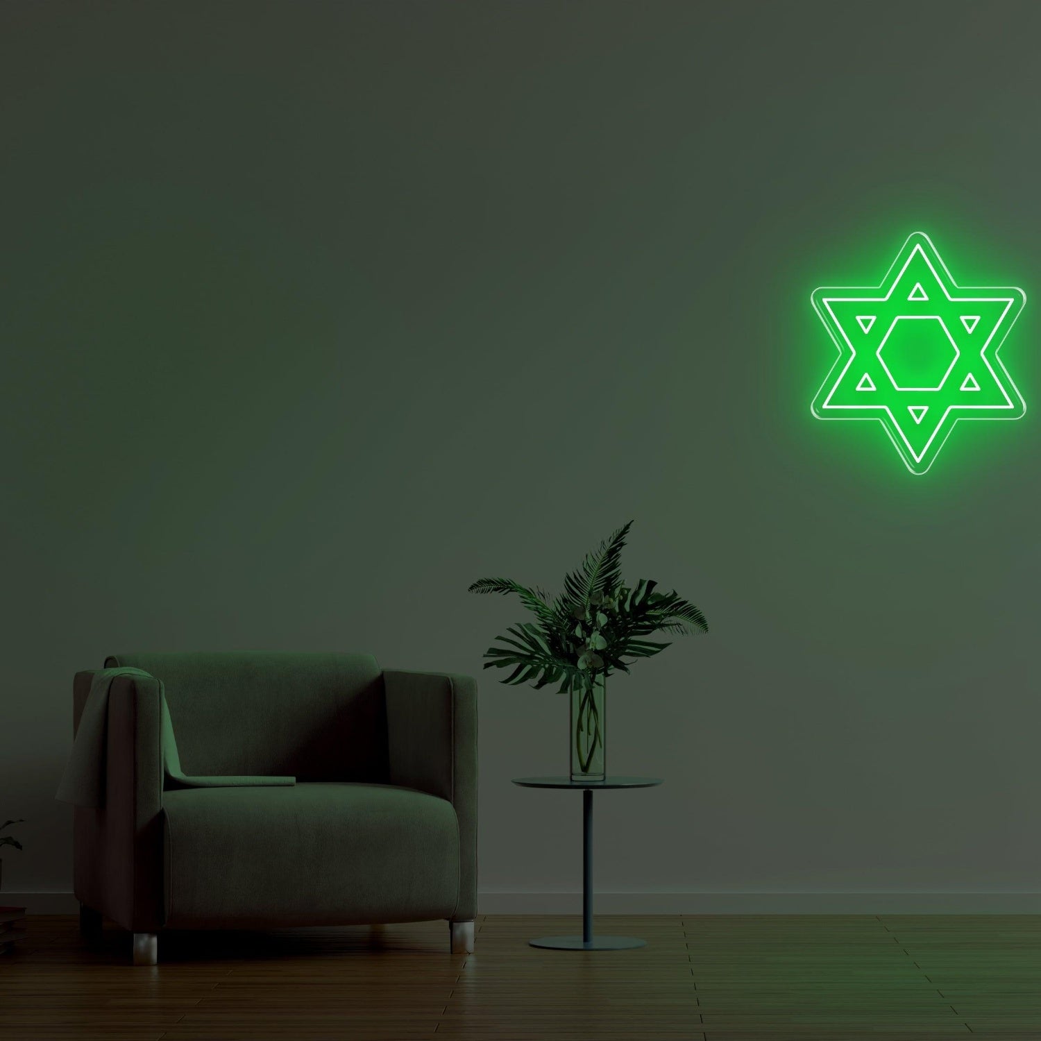 Pink Star Of David Led Neon Sign For Home Decor | Shineneon