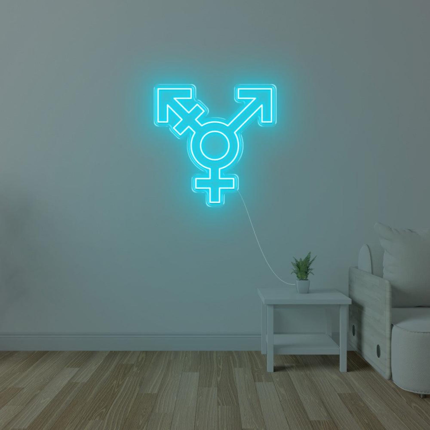 Pink Transgender Symbol Led Neon Sign For Modern Indoor Wall Decor | Shineneon