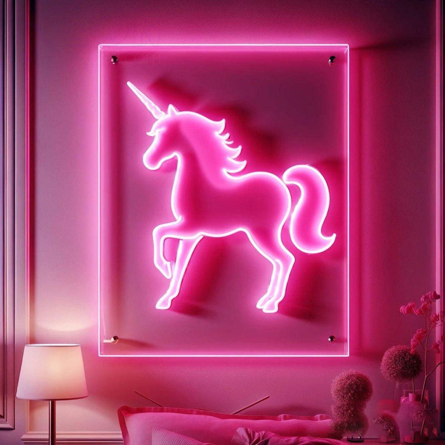 Pink Unicorn Led Neon Sign For Girls Bedroom Wall Decor | Shineneon
