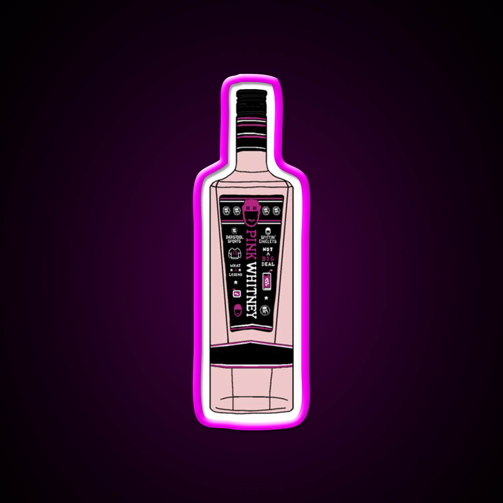 Pink Whitney Whiskey Drink Bar Led Neon Sign Rgb Color