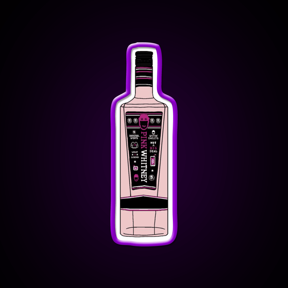 Pink Whitney Whiskey Drink Bar Led Neon Sign Rgb Color - Shineneon