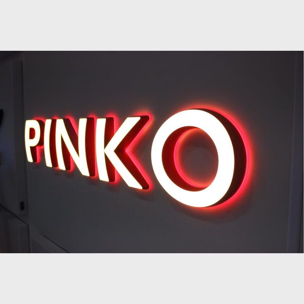 Pinko 3D Frontlit And Backlit Channel Letter Led Light Sign - Shineneon