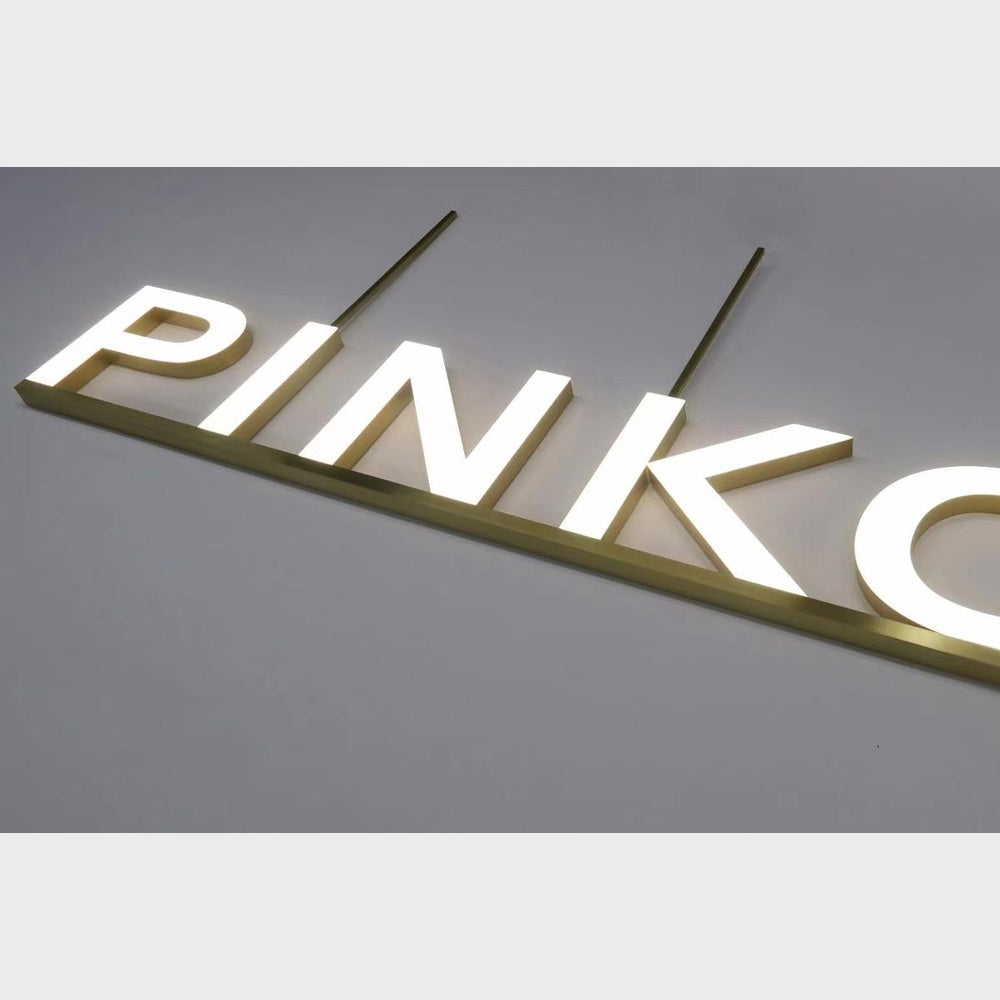 Pinko 3D Frontlit Channel Letters Led Light Sign