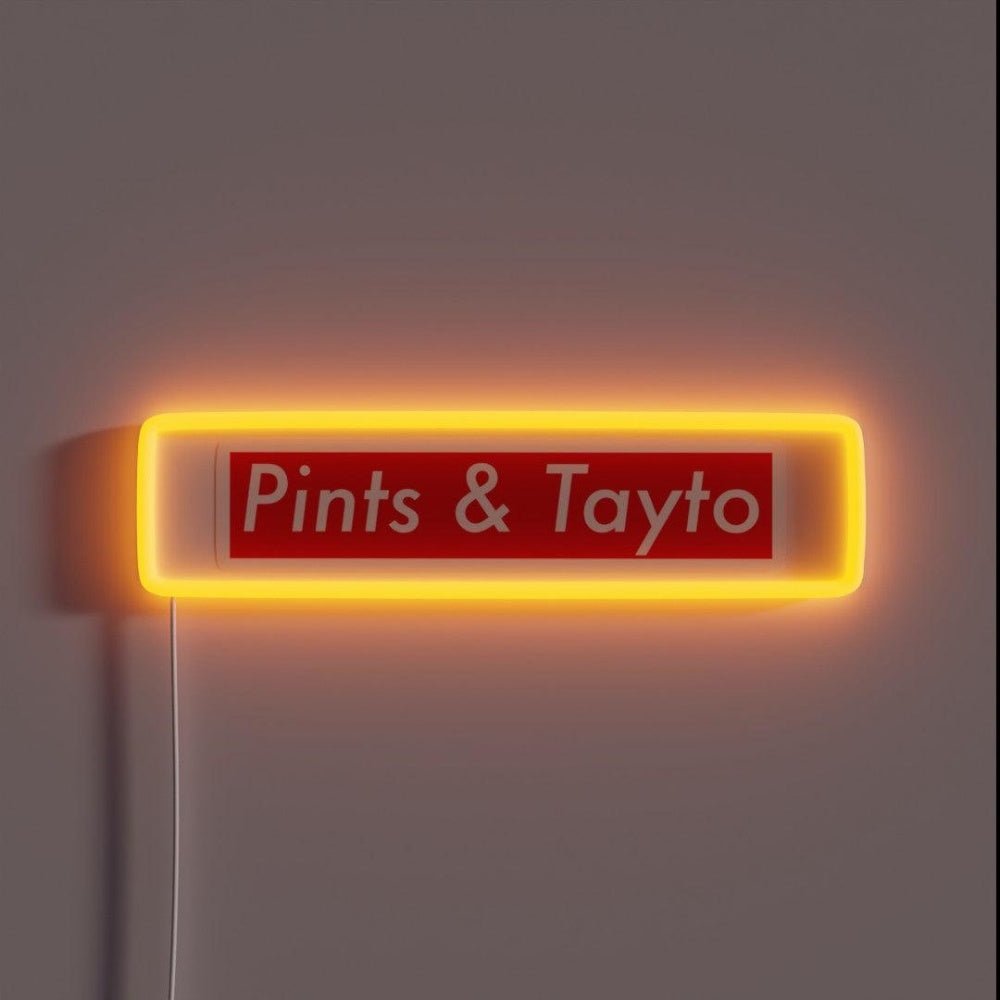 Pints And Tattoo Logo Rgb Led Neon Sign - Shineneon
