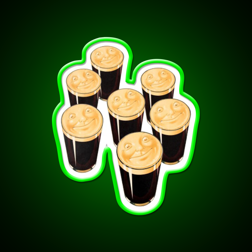 Pints Of Guinness Beer Bar Decor Led Neon Sign Rgb Color - LED neon sign view 8