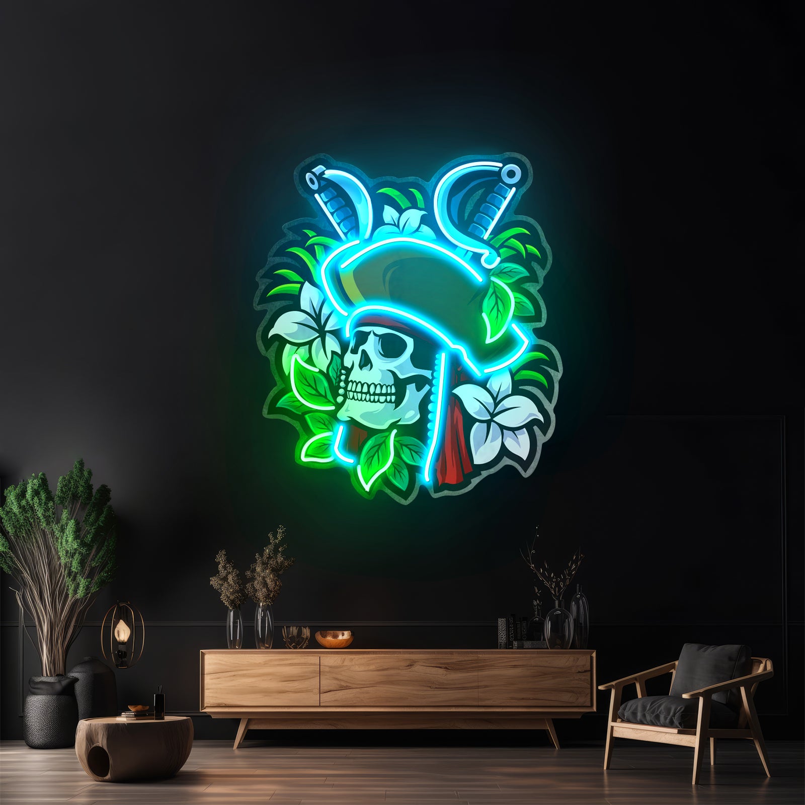 Pirate Skeleton Led Neon Sign Light Custom Led Signs
