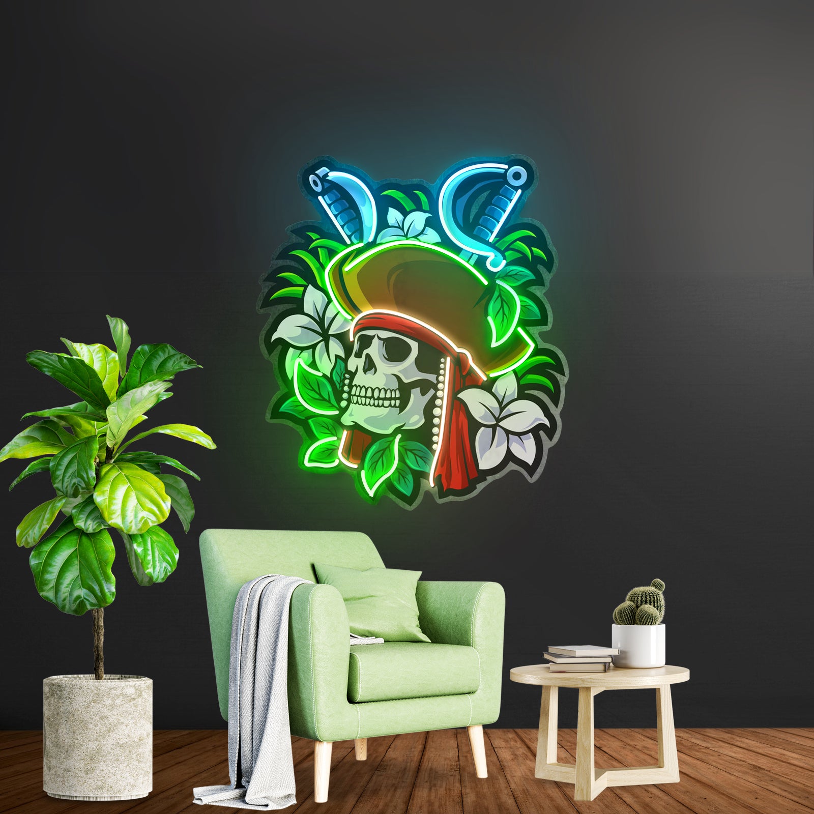 Pirate Skeleton Led Neon Sign Light Custom Led Signs