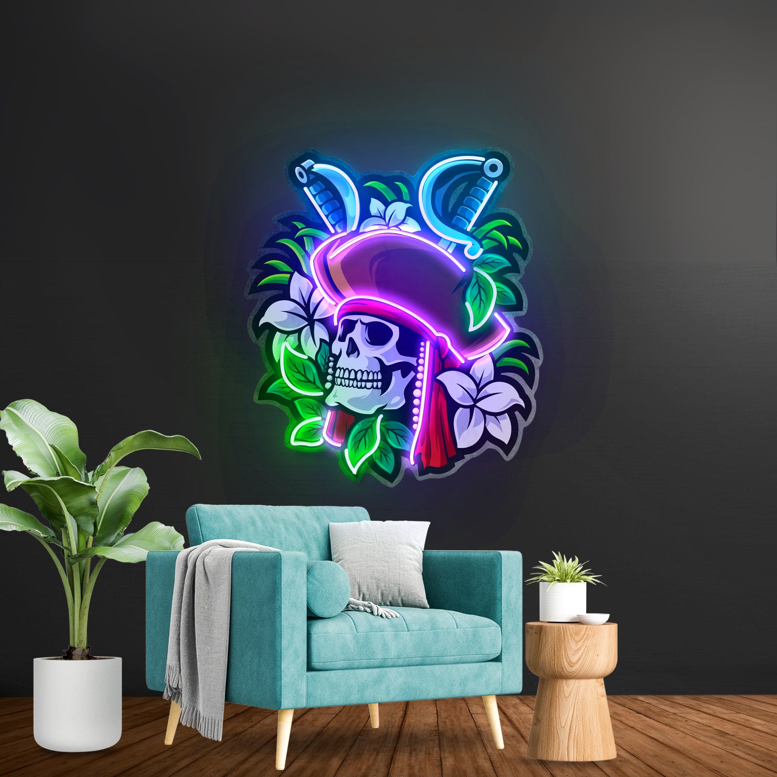 Pirate Skeleton Led Neon Sign Light Custom Led Signs