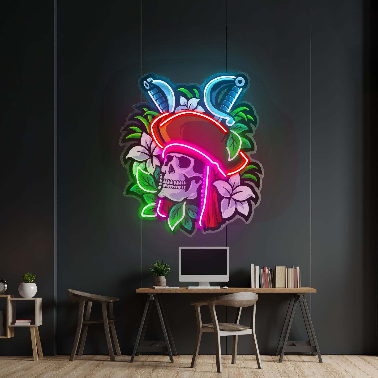 Pirate Skeleton Led Neon Sign Light Custom Led Signs