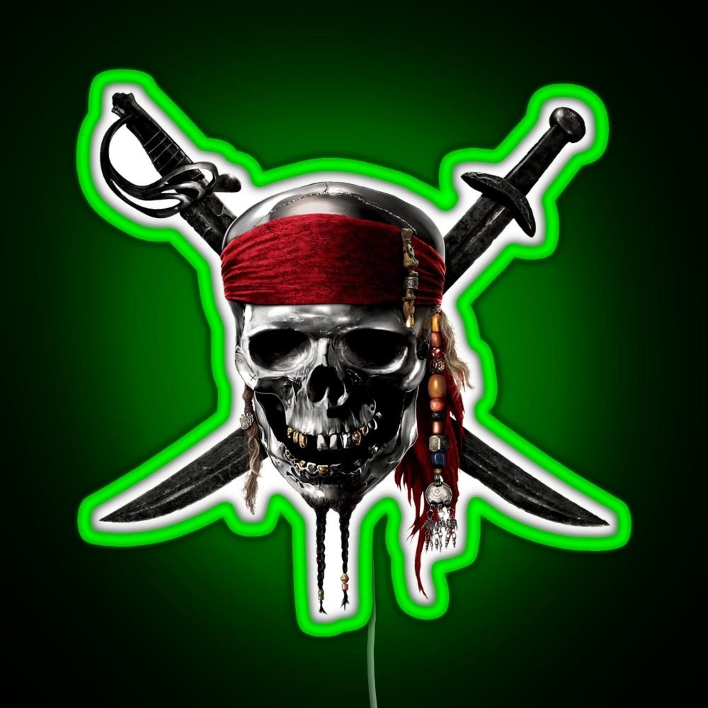 Pirates Of The Caribbean Rgb Led Neon Sign Pop Wall Art - Shineneon