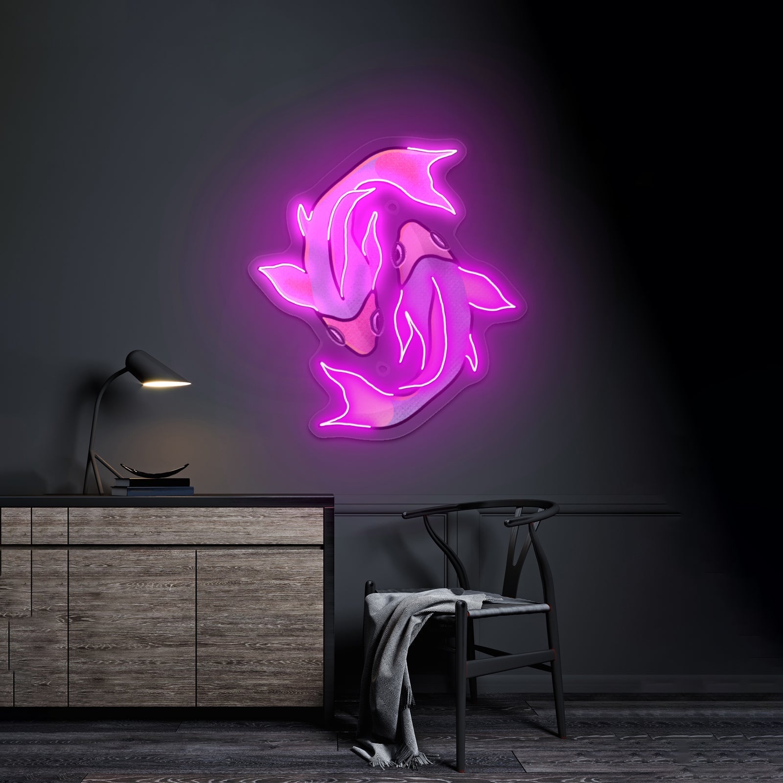 Pisces Fish Sign Zodiac Artwork Aesthetic Neon Signs - Shineneon