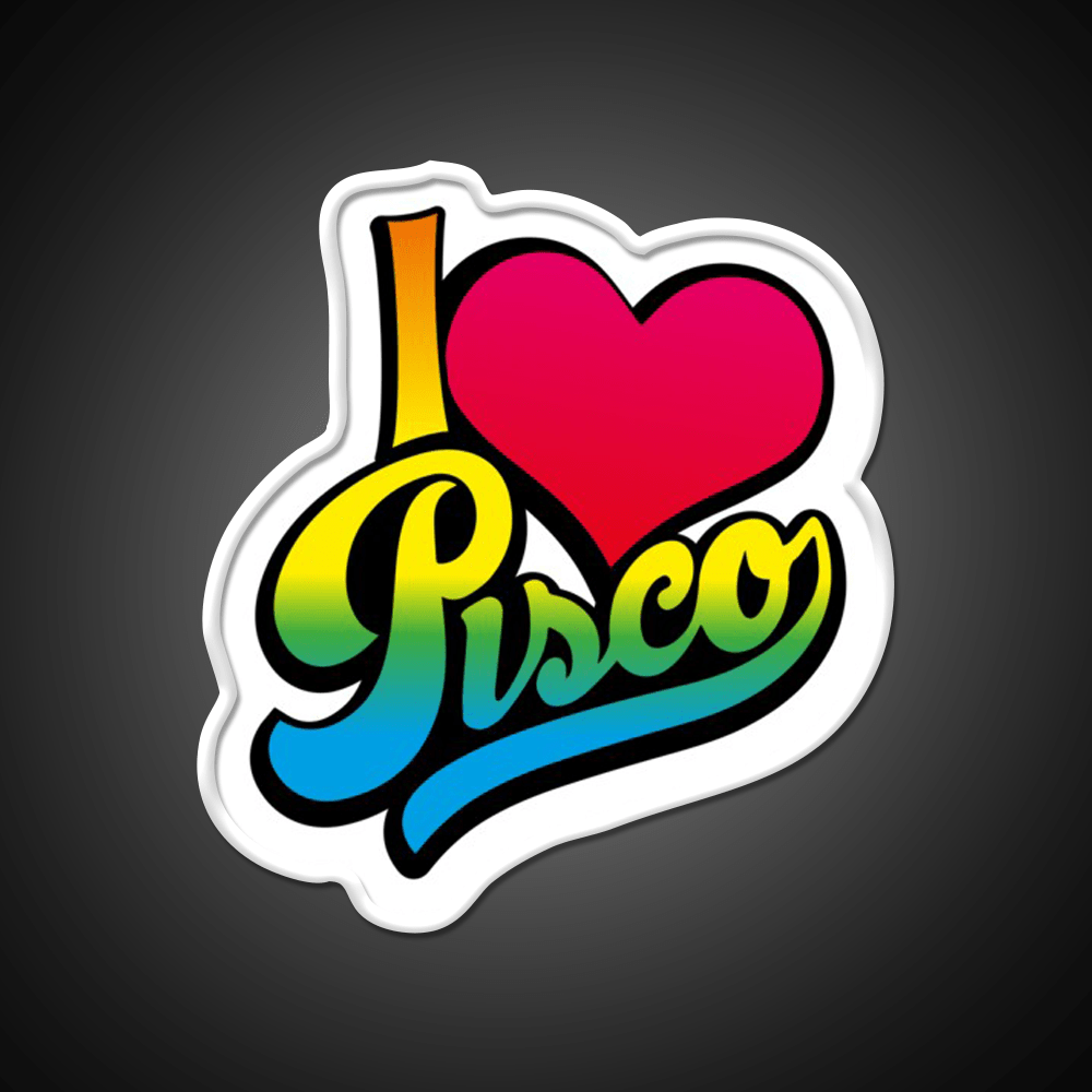Pisco Peru Cocktail Bar Decor Led Neon Sign Rgb Color - Shineneon