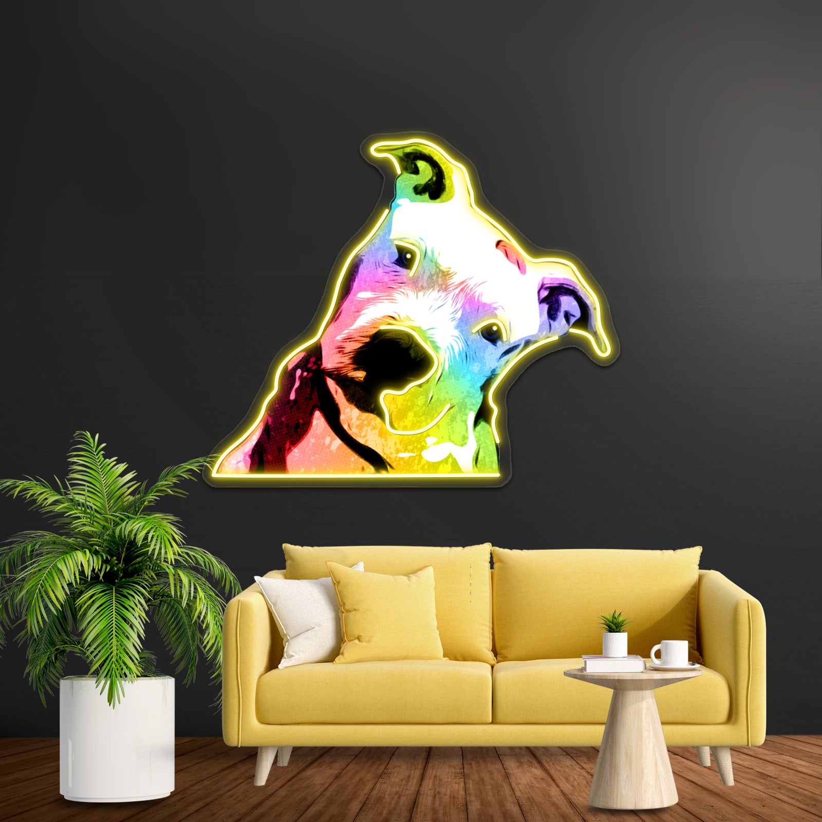 Pit Bull Rainbow Series Pop Artwork Led Neon Signs Custom | Shineneon