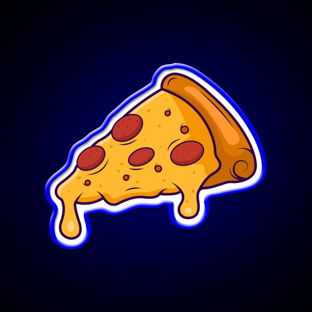 Pizza Art Fast Food Led Neon Sign For Burger Place Rgb Color - Shineneon