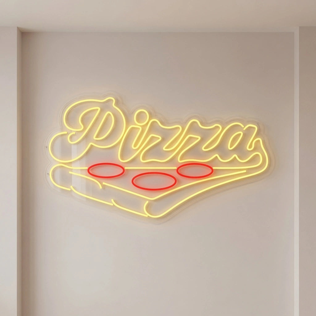 Pizza Bedroom Decor LED Neon Sign - 04 Size Image