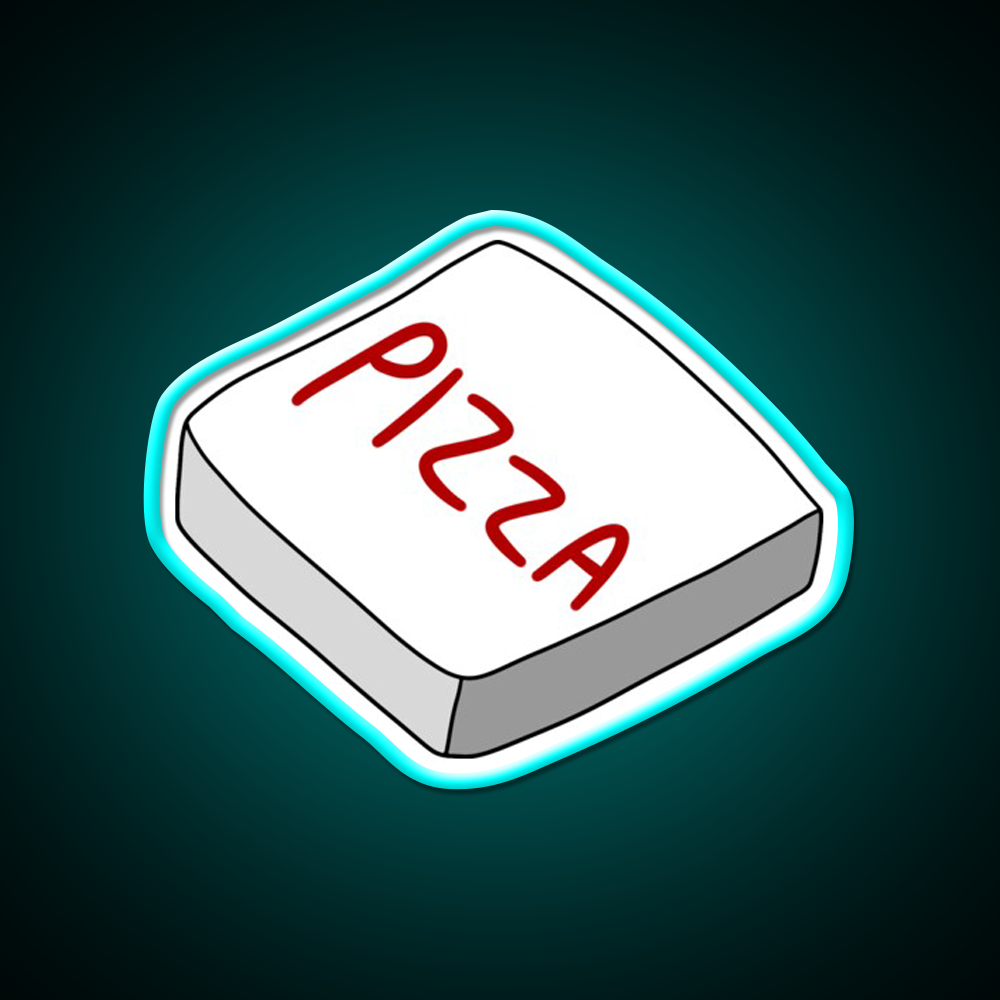 Pizza Box Fast Food Led Neon Sign For Burger Place Rgb Color