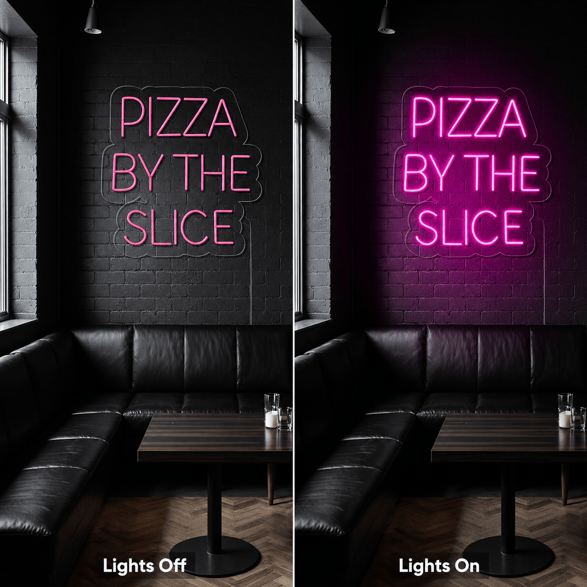 Pizza By The Slice LED Neon Sign Home Wall Art - Shineneon