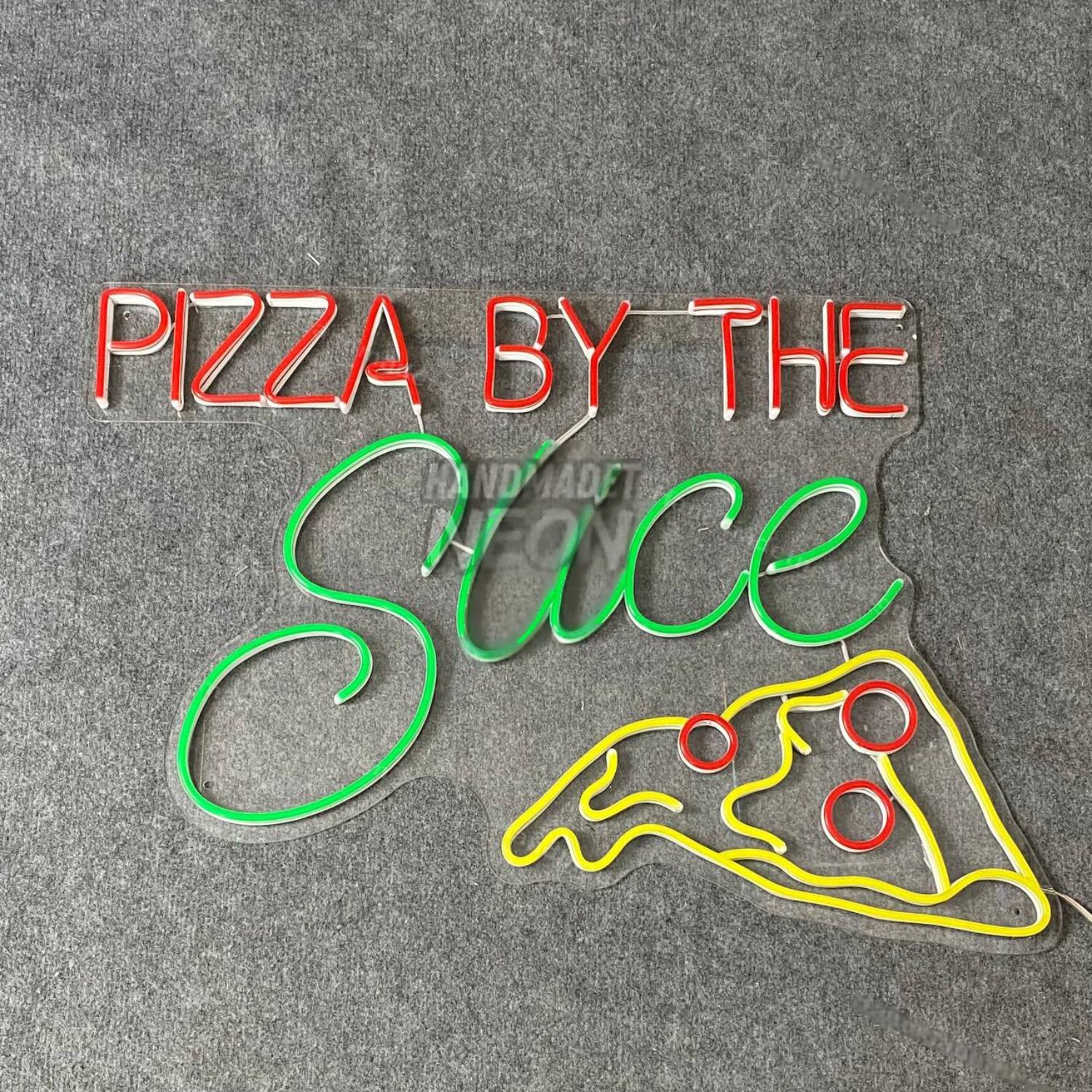 Pizza By The Slice Led Neon Sign Restaurant Neon Lights | Shineneon