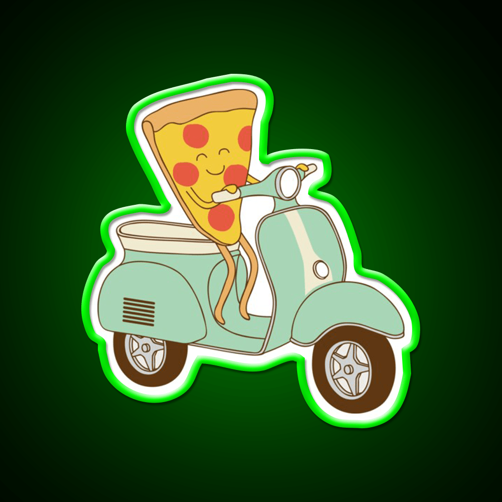 Pizza Delivery Fast Food Led Neon Sign For Burger Place Rgb Color - Shineneon