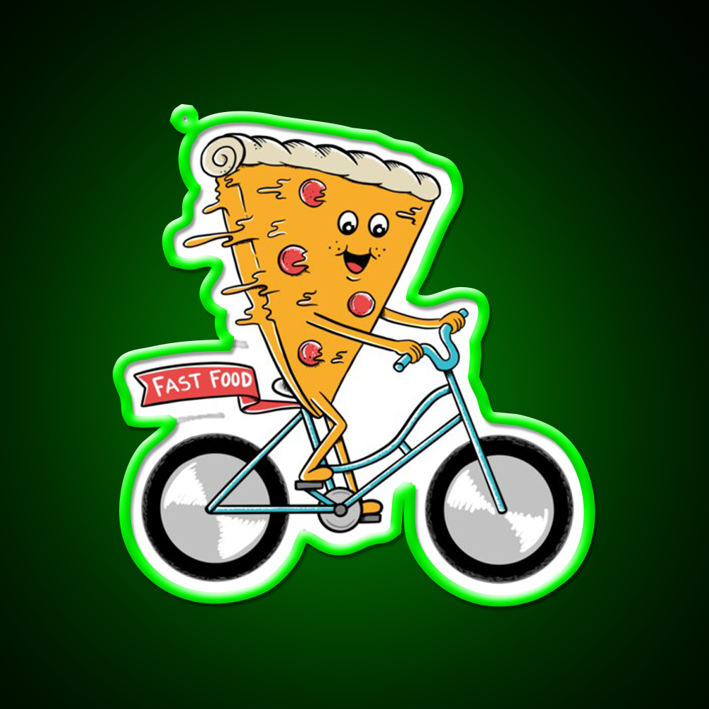 Pizza Fast Food Led Neon Sign For Burger Place Restaurant Led Sign Rgb Color