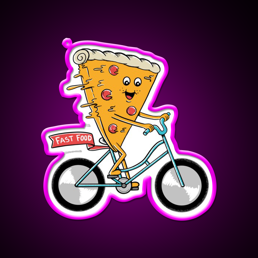 Pizza Fast Food Led Neon Sign For Burger Place Restaurant Led Sign Rgb Color