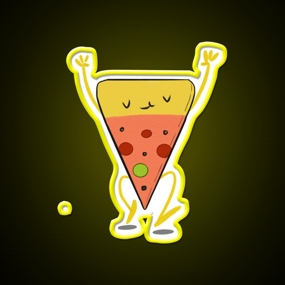 Pizza Is Life Led Neon Sign Chinese Food Rgb Color