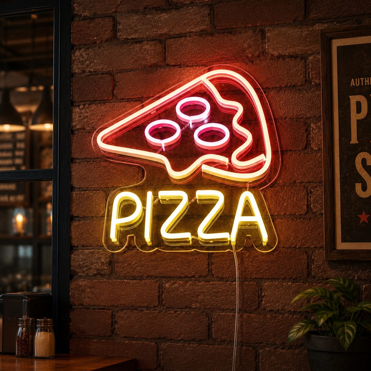 Pizza LED Neon Sign Home Wall Art - 01 Original Product Image