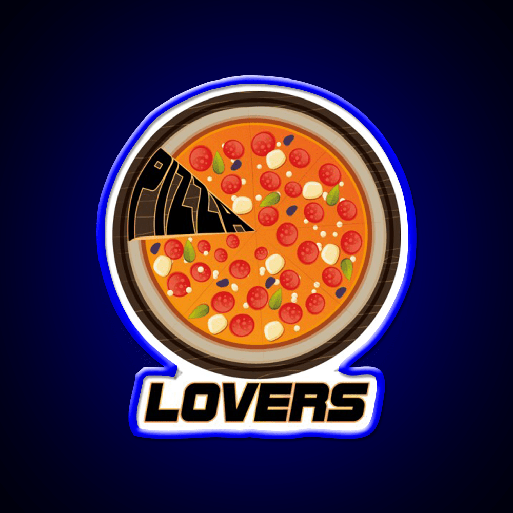 Pizza Lovers America Pizza Lovers Fast Food Led Neon Sign For Burger Place Rgb Color - Shineneon