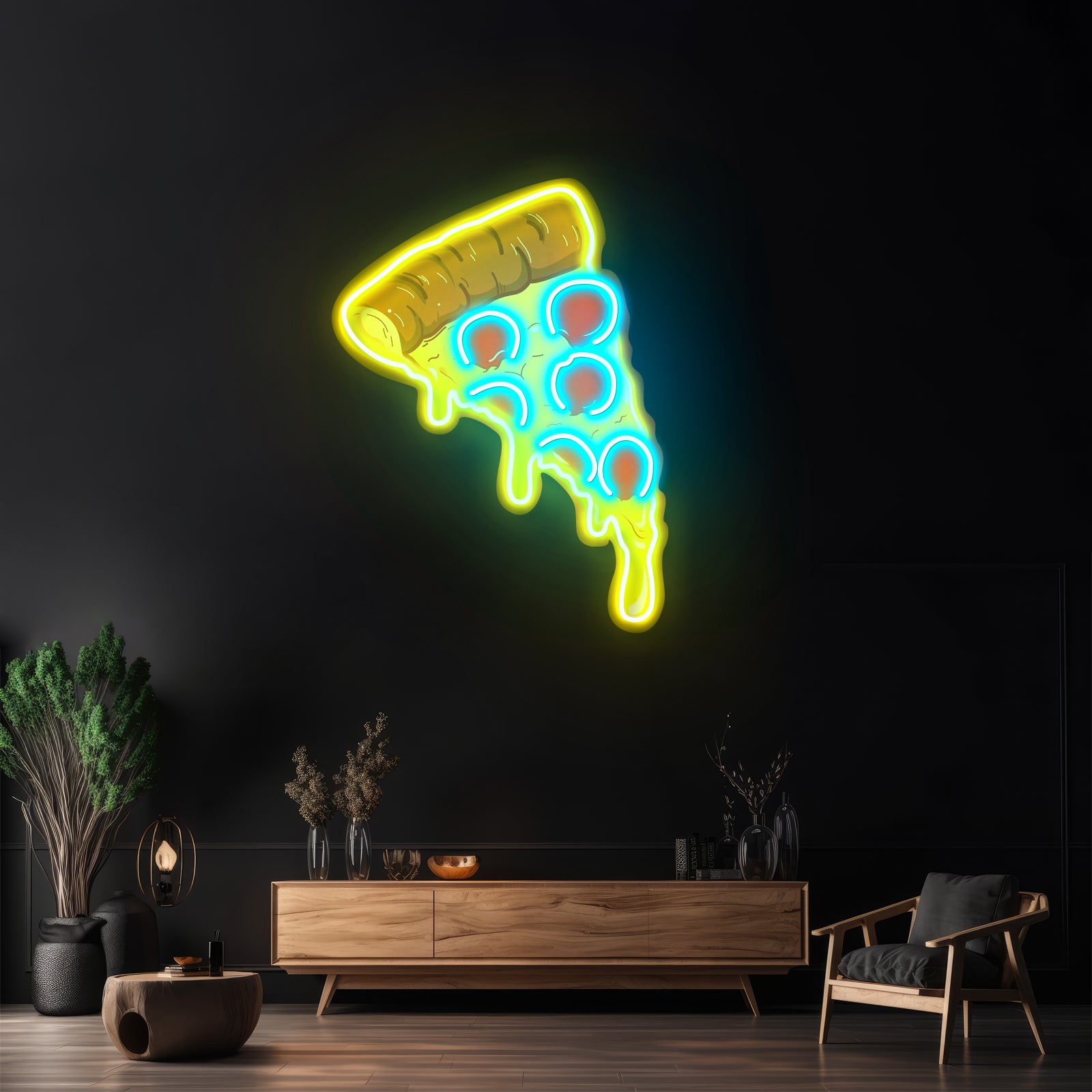 Pizza Neon Sign Acrylic Artwork
