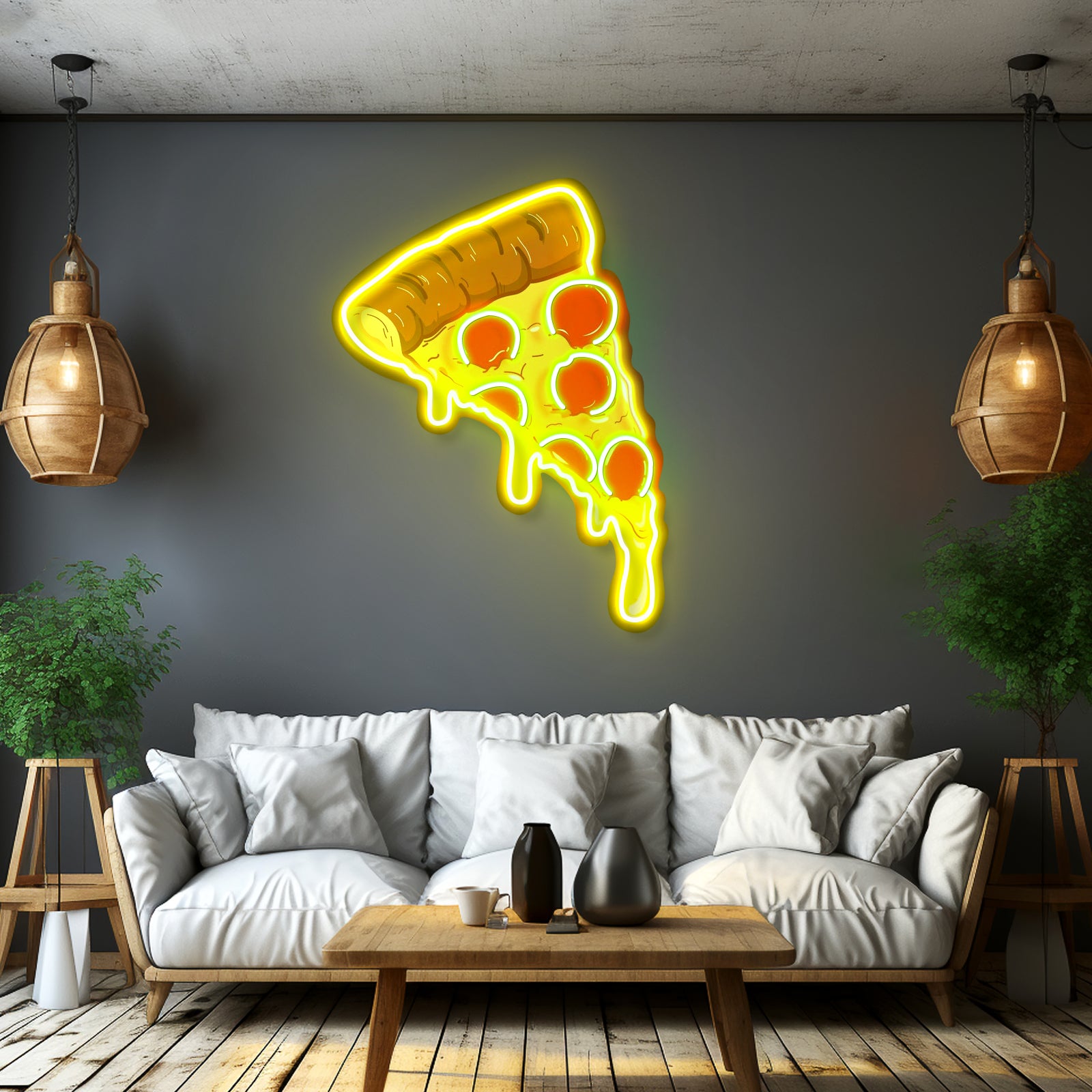 Pizza Neon Sign Acrylic Artwork