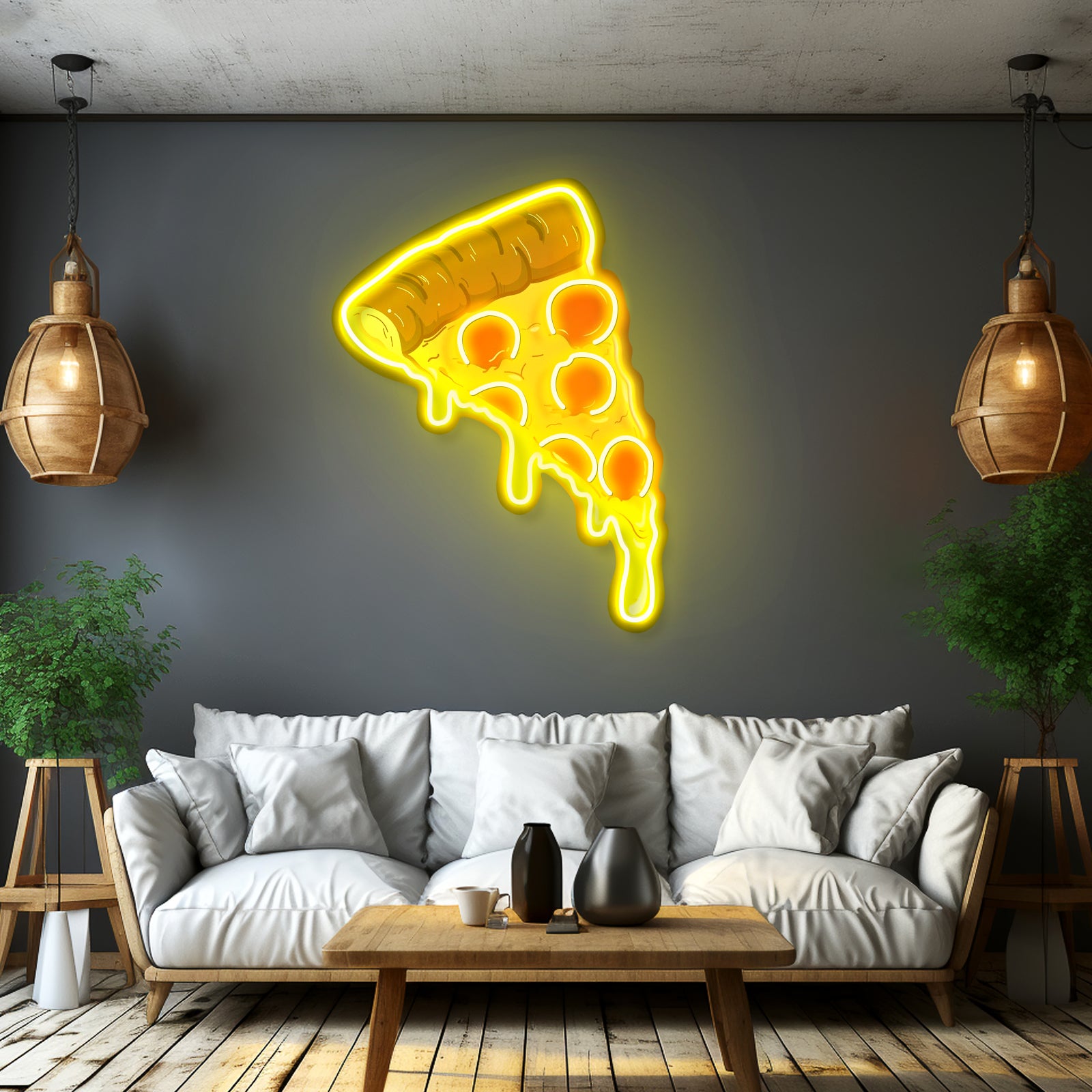 Pizza Neon Sign Acrylic Artwork