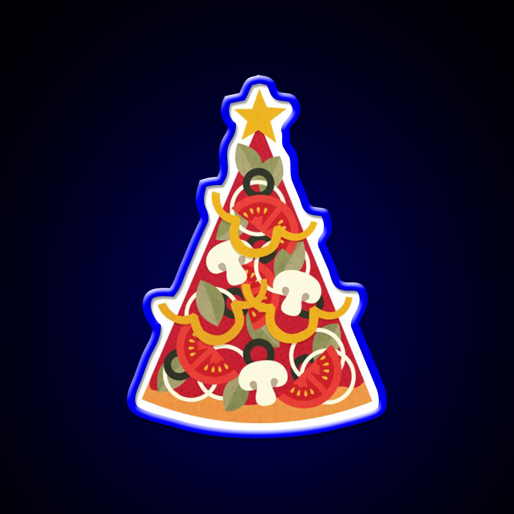 Pizza On Earth Vegetarian Version Fast Food Led Neon Sign For Burger Place Rgb Color