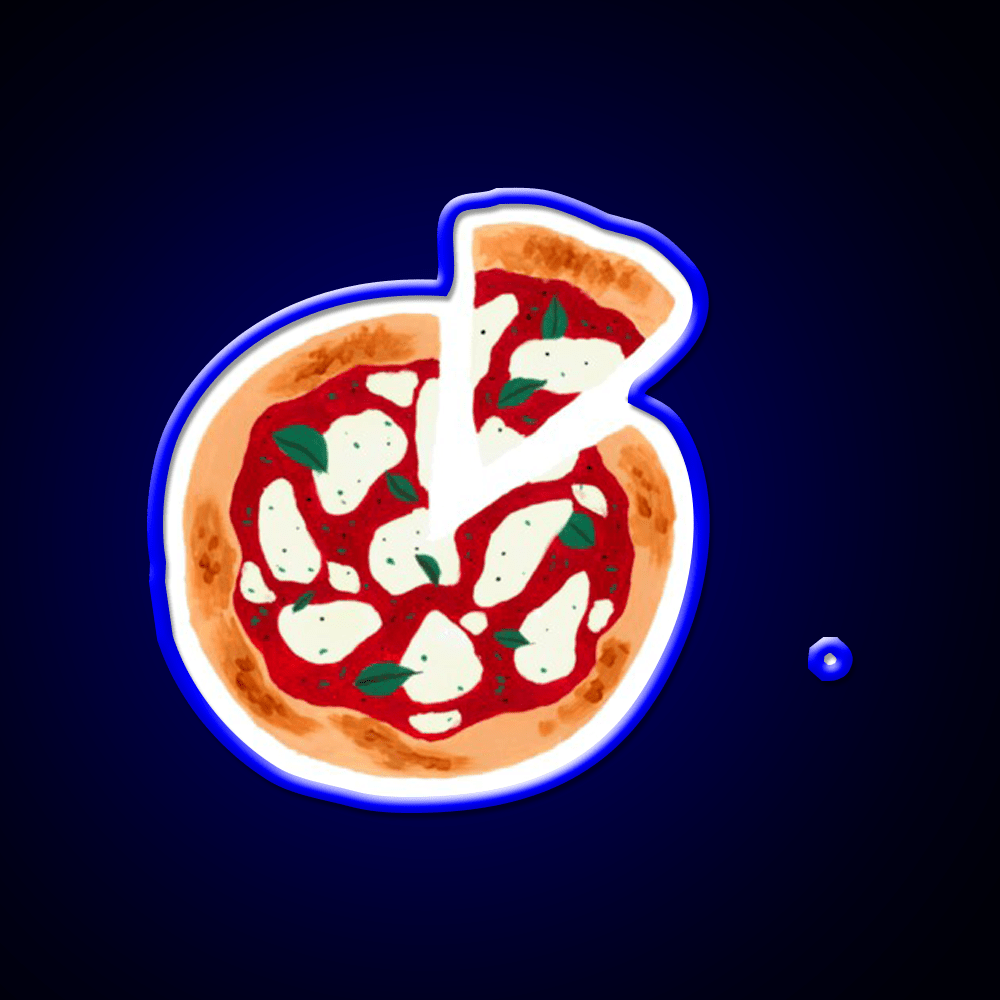Pizza Painting Fast Food Led Neon Sign For Burger Place Rgb Color - Shineneon