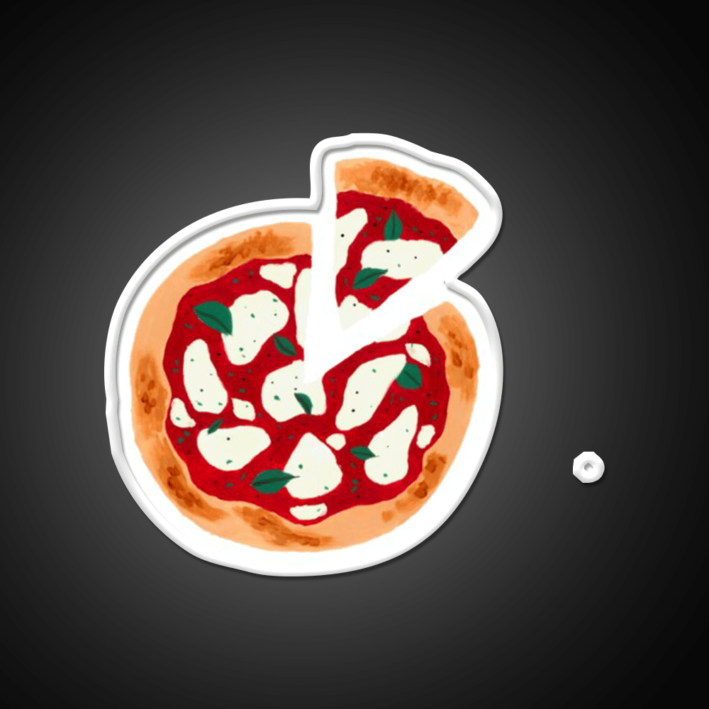 Pizza Painting Fast Food Led Neon Sign For Burger Place Rgb Color - Shineneon