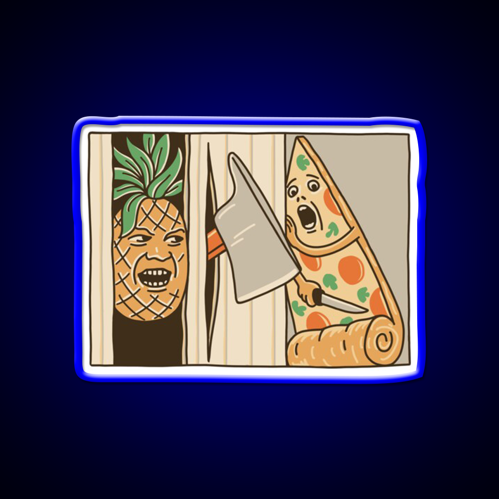 Pizza Pineapple And Axe Fast Food Led Neon Sign For Burger Place Rgb Color