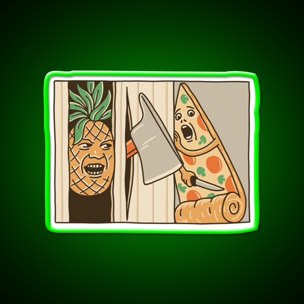 Pizza Pineapple And Axe Fast Food Led Neon Sign For Burger Place Rgb Color